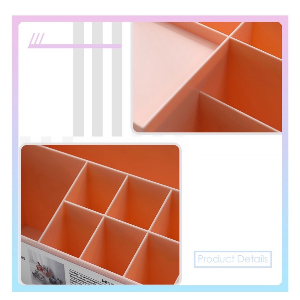 Miniso Two-Layer Drawer Storage Box - Picture 5 of 8